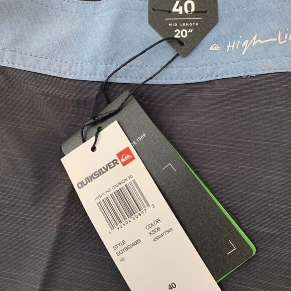 NWT Quicksilver Highline Division 20 Boardshorts - Picture 4 of 4